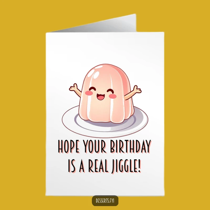 Free Printable Birthday Card: Bouncing Jelly Fun for a Delightful Downloadable Birthday Gift