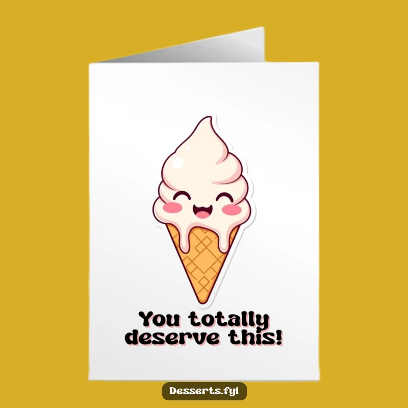 Free Printable Ice Cream Congratulations Card - Sweet Downloadable Joy for Big Wins
