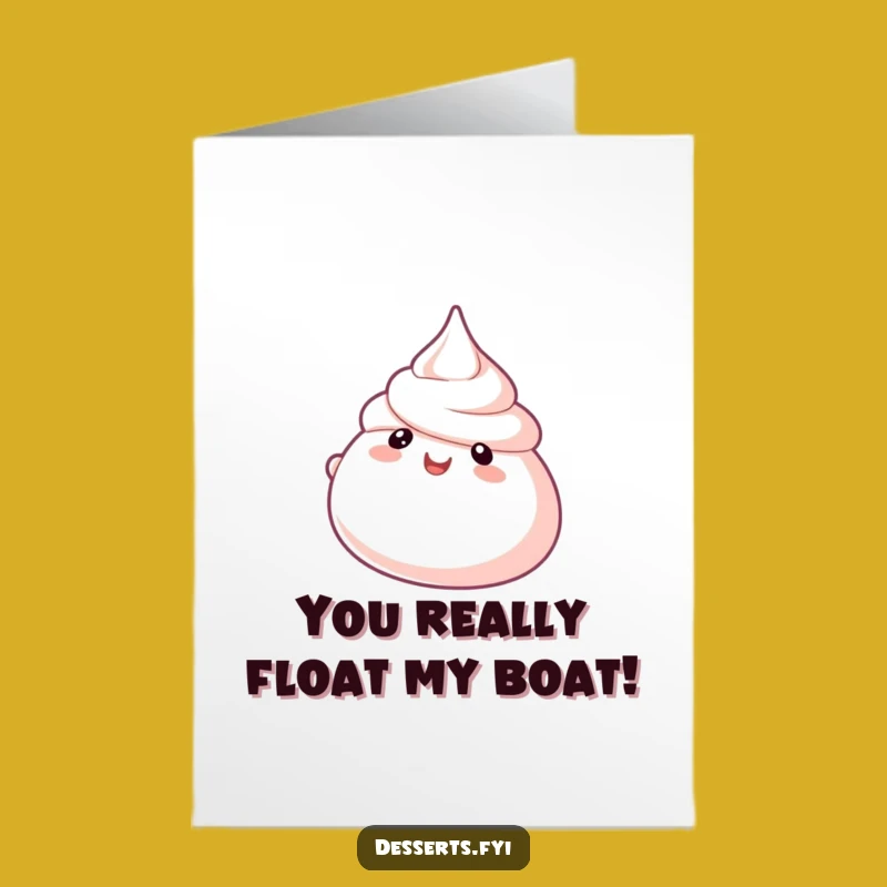 Free Printable Meringue Congrats Card - Floating Downloadable DIY Gift