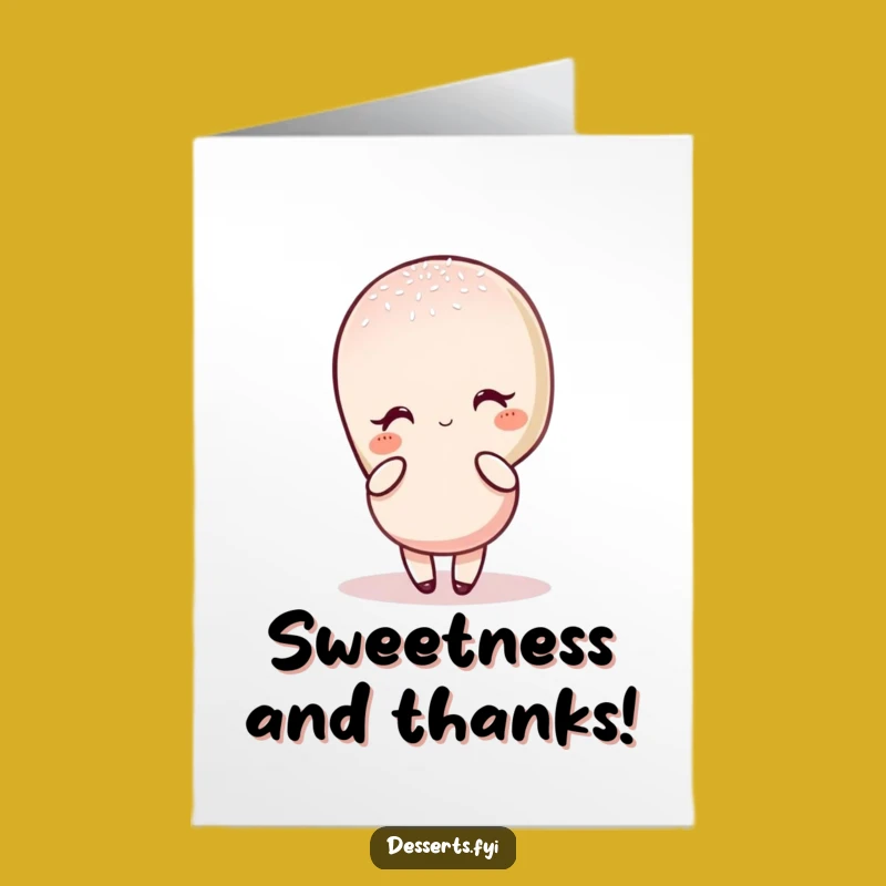 Free Printable Thank You Card: Elegant Macaron Expression, Downloadable Chic Funny Gift