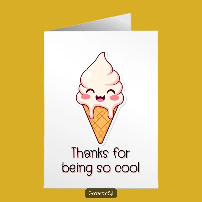 Free Printable Ice Cream Thank You Card - A Sweet Downloadable Way to Say Thanks
