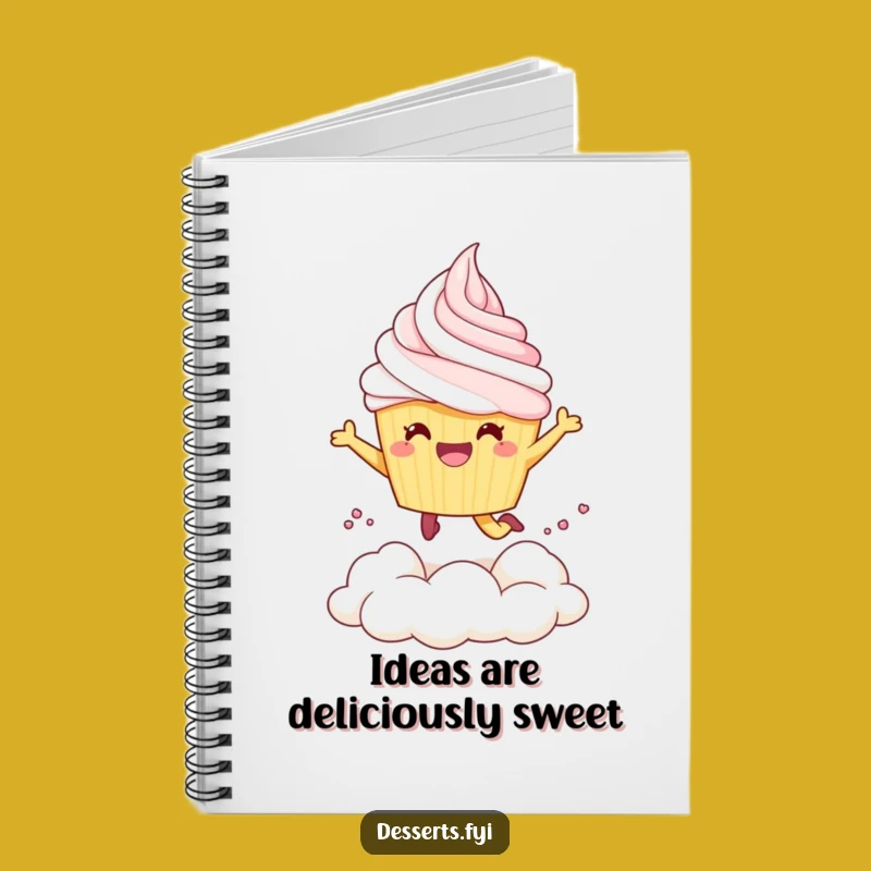 Funny Baking Journal Notebook: Capture Your Sweet Ideas with Cupcake Humor