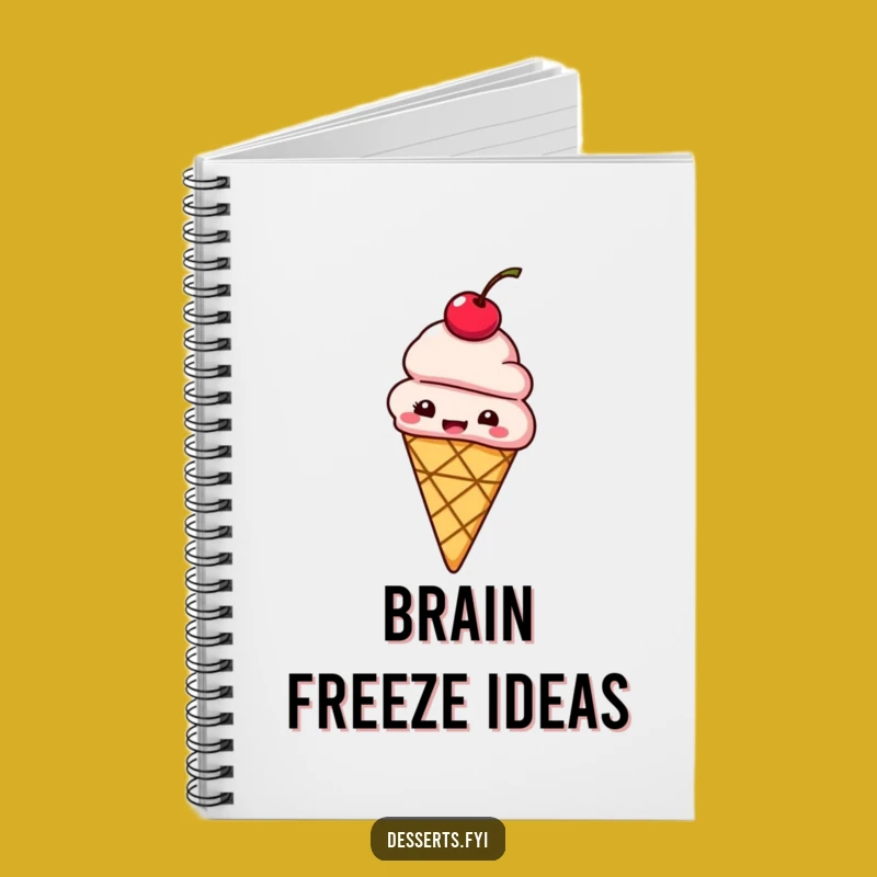 Funny Bouncing Ice Cream Notebook: Jot Down Delightful Ideas