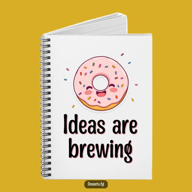 Funny Donut Character Notebook: Jot Down Joyful Ideas with this Funny Gift
