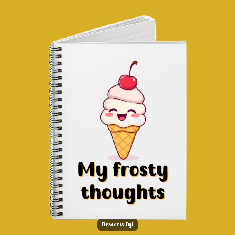Funny Ice Cream Cone Notebook: Jot Down Ideas with Giggling Delightful Flair!