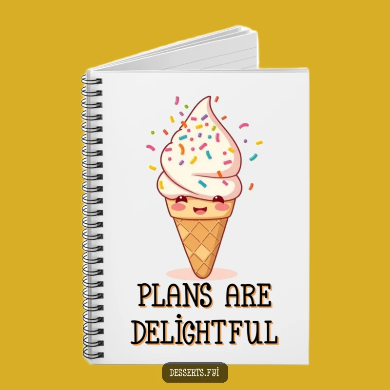 Funny Ice Cream Sprinkle Notebook: Jot Down Sweet Ideas, A Hilarious Funny Journal Gift