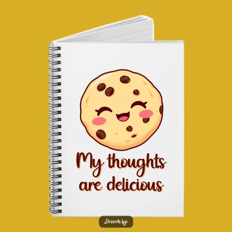 Funny Winking Cookie Notebook: Playful Journal Gift for Sweet Ideas Recording