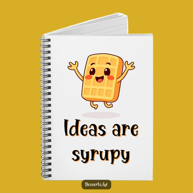 Funny Waffle Notebook: Jot Down Active Ideas, A Perfect Funny Stationery Gift