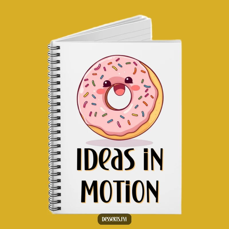 Funny Donut Flip Notebook: Joyful Sprinkle Journal Gift