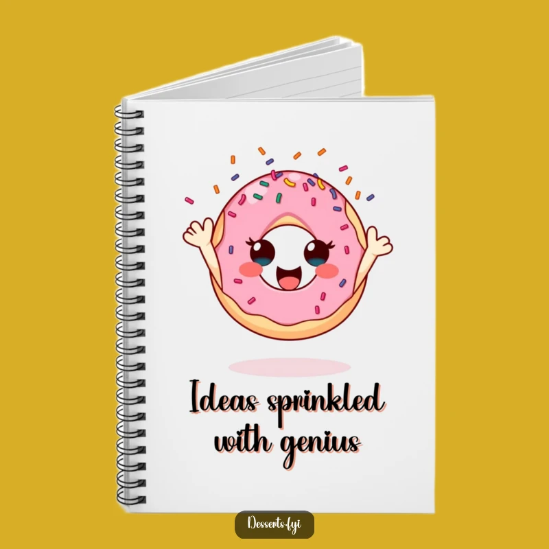 Funny Cheerful Donut Notebook: Sprinkle Toss Journal - Great Funny Gift