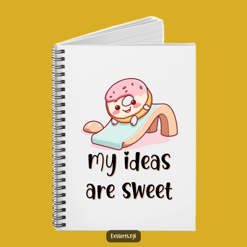 Funny Donut Slide Notebook: Gleeful Journal Gift for Fun Ideas