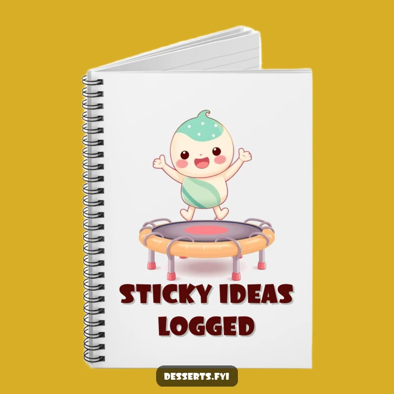 Funny Candy Trampoline Notebook: Jot Down Ideas with Sweet, Bouncy Humor