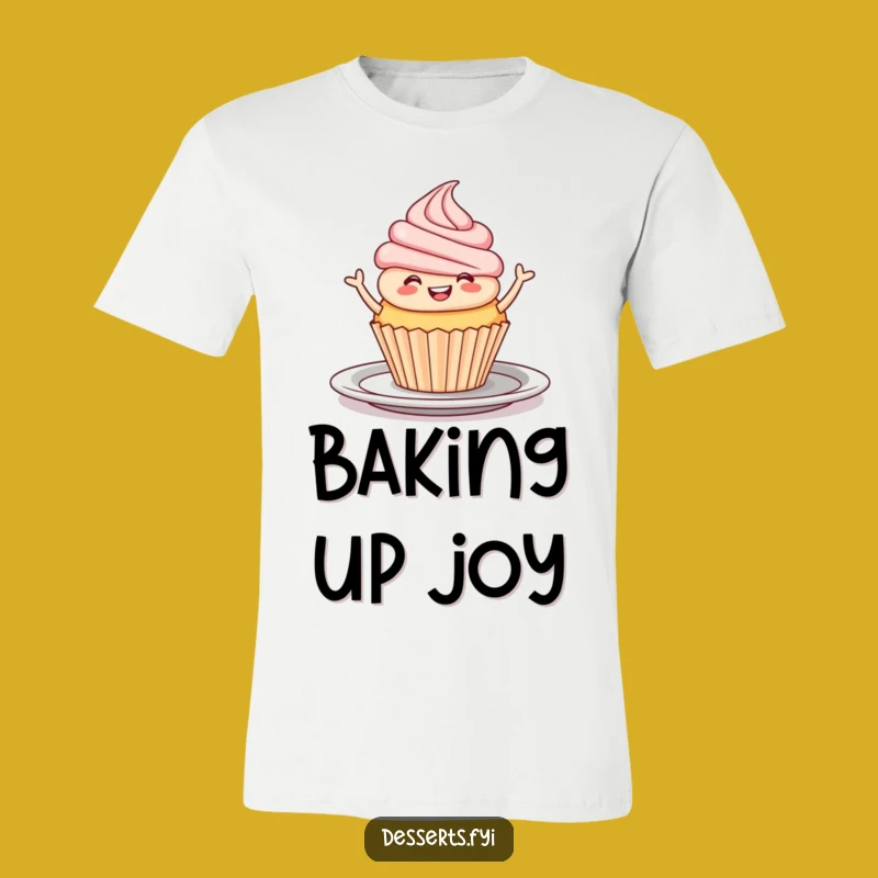 Funny Cupcake Dance T-Shirt: Joyful Dessert Tee for Foodies