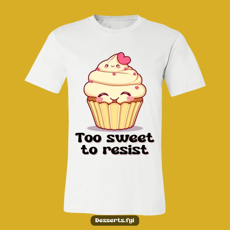 Funny Cupcake Embrace T-Shirt: Wear Your Sweetest Mood