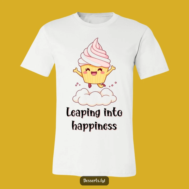 Funny Dessert Dive T-Shirt: Showcase Your Sweet Side with Hilarious Cupcake Art
