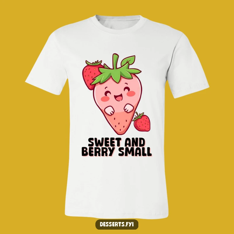 Funny Strawberry Peek T-Shirt: Wear Your Sweetness, The Ultimate Funny Casual Gift Tee