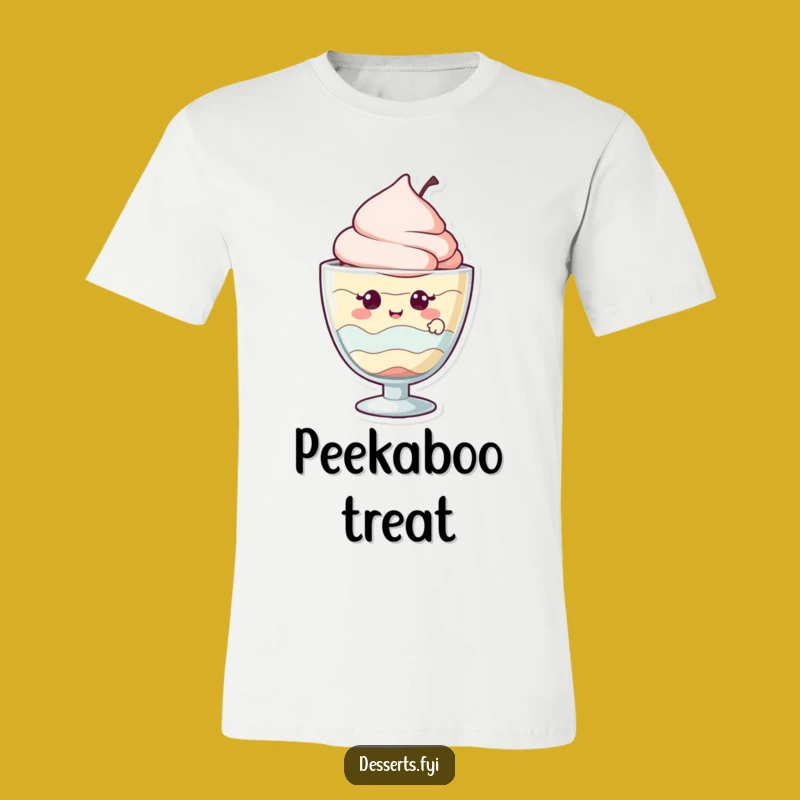 Funny Sweet Tooth T-Shirt: Giggling Parfait Character, Great Funny Gift