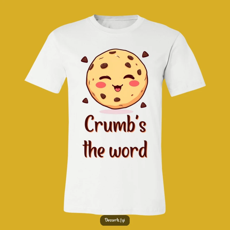 Funny Winking Cookie T-Shirt, Playful Chocolate Chip Tee, Perfect Humorous Gift
