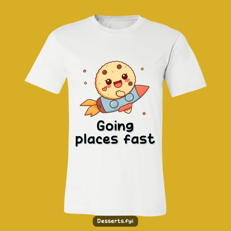 Funny Cookie Rocket Shirt: Wear Your Adventure with Comical Flair