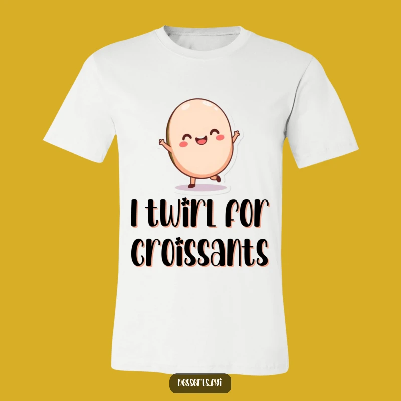 Funny Macaron Twirl T-Shirt: Show Off Your Sweet Side with Graceful Humor