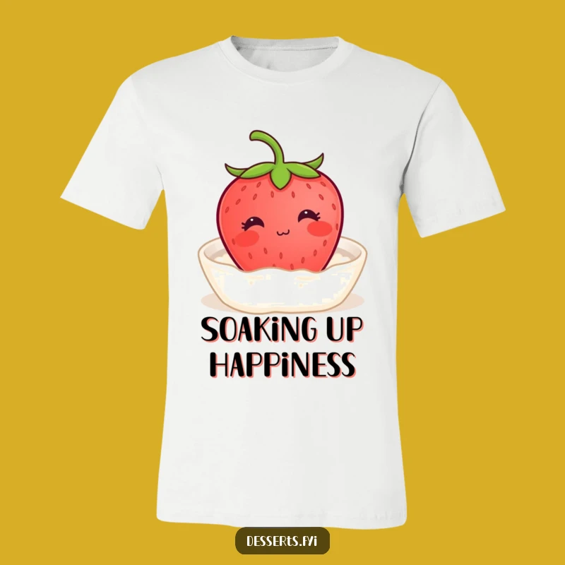 Funny Strawberry Cream T-Shirt: Relax in Style, Wholesome Gift