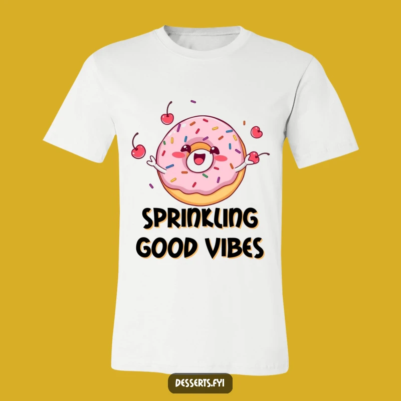 Funny Donut Juggling T-Shirt - Wear Your Sweetest Grin!