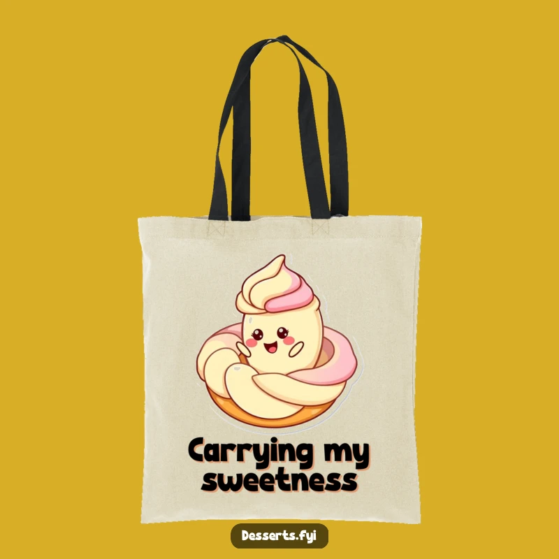 Funny Pastry Twirl Tote Bag - Frosting Fun Carry-All, Perfect Funny Gift for Outings