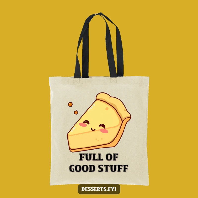 Funny Pie Tote Bag: Carry Your Comfort, A Happy Slice's Sigh, Perfect Funny Gift