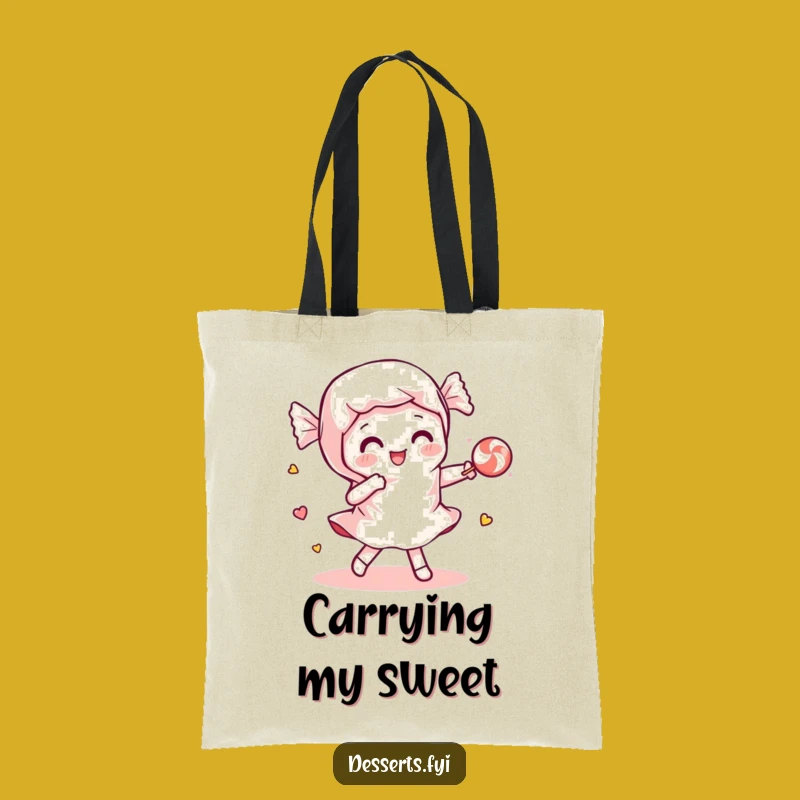 Funny Candy Dance Sweet Pair Tote Bag: Carry Your Fun Finds!