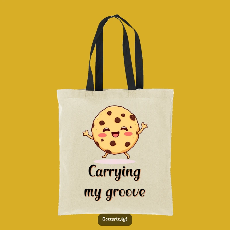 Funny Cookie Dance Tote Bag: Carry Your Sweet Moves - Stylish & Fun!