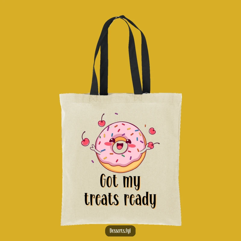 Funny Donut Juggling Tote Bag - Carry Your Fun!