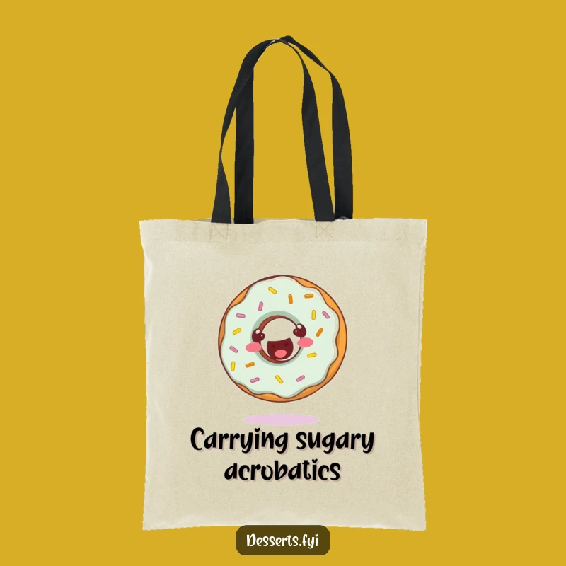 Funny Donut's Joyful Tote Bag: Carry Fun with You