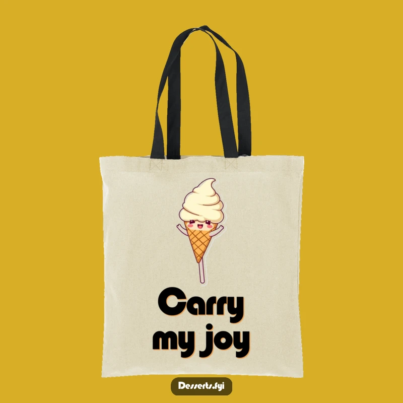 Funny Ice Cream Lollipop Tote Bag: Carry Your Sweetness Everywhere!