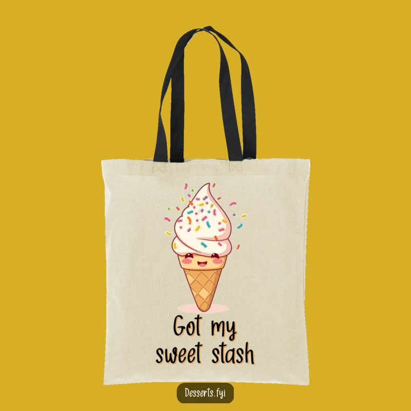 Funny Ice Cream Sprinkle Tote Bag: Carry Your Fun, A Hilarious Shopping Funny Gift